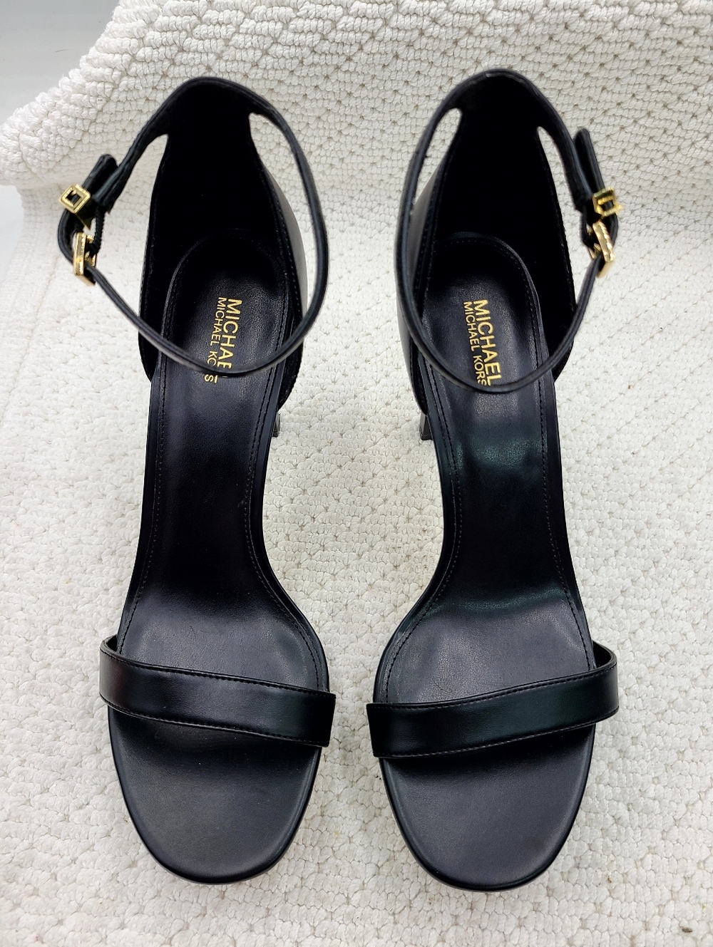 Michael Kors Black Ankle-Strap Platform Heels - Womens - Picture 3 of 8